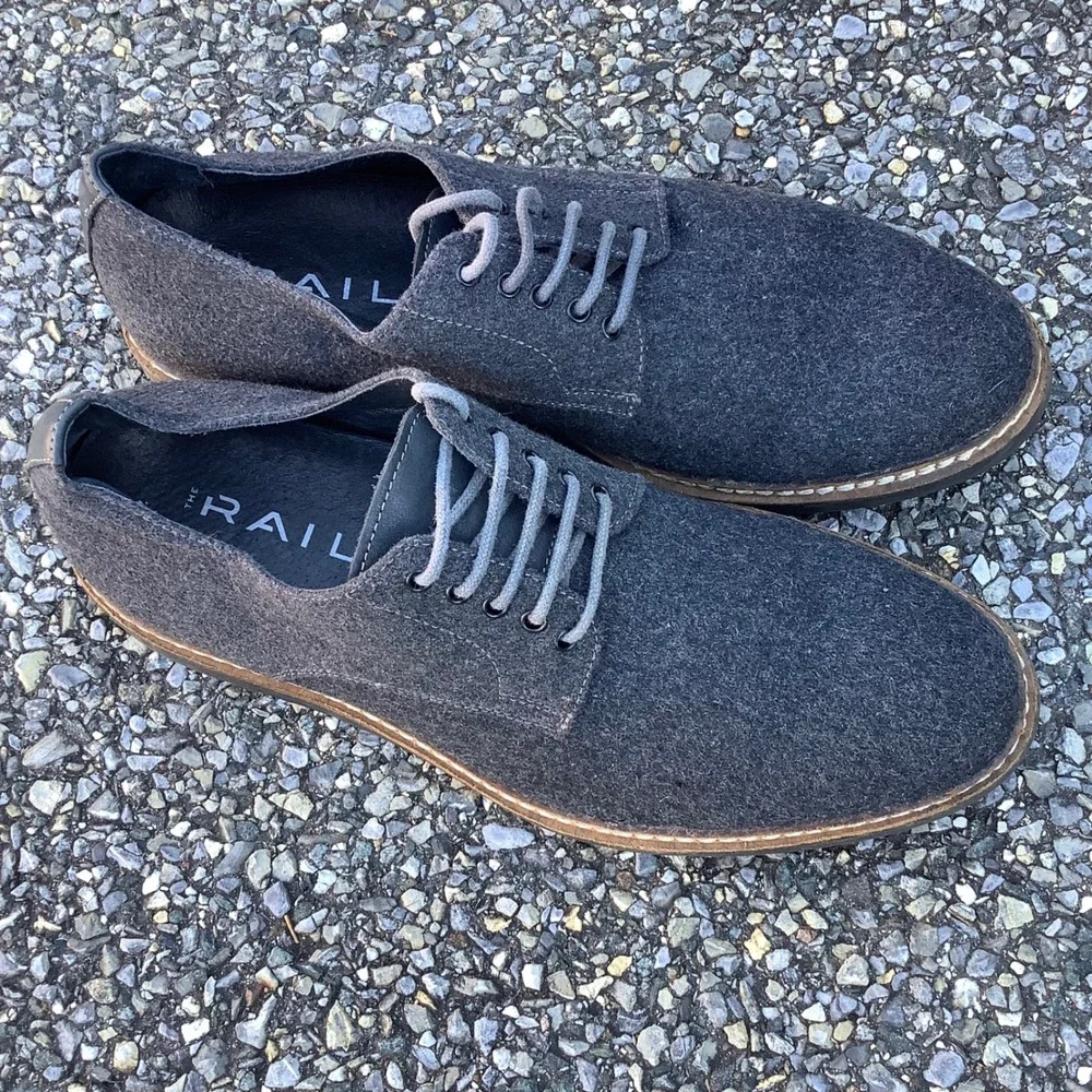 The Rail‎ Men's Charcoal Gray Wool Blend Casual Dress Shoes Size 41 (8)